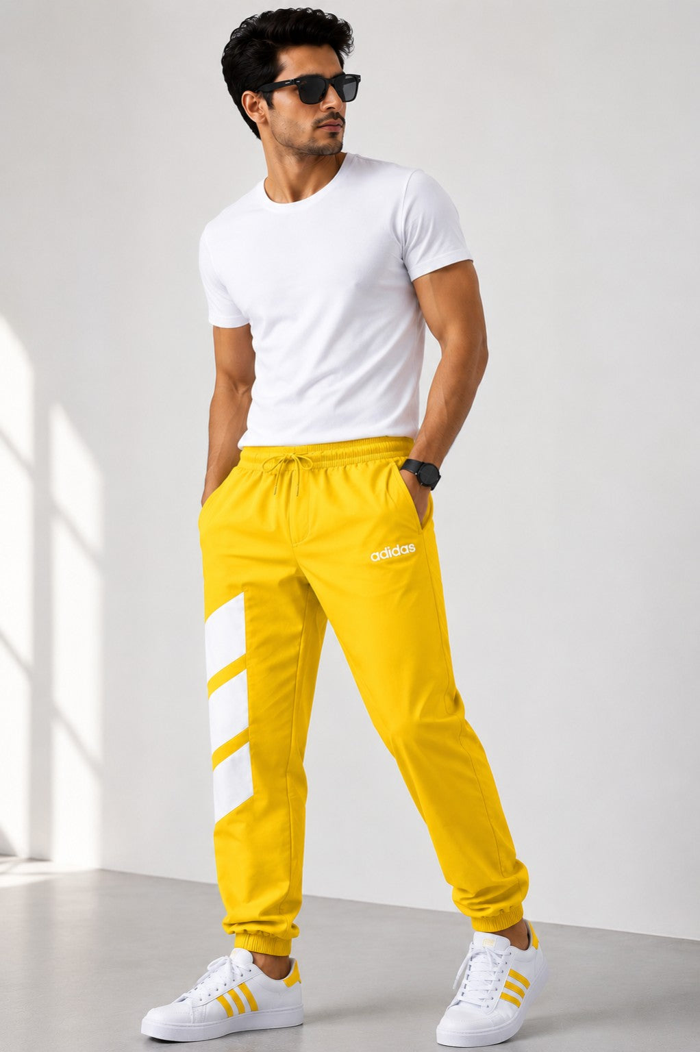 Premium Color-Block Jogger Track Pants for Men