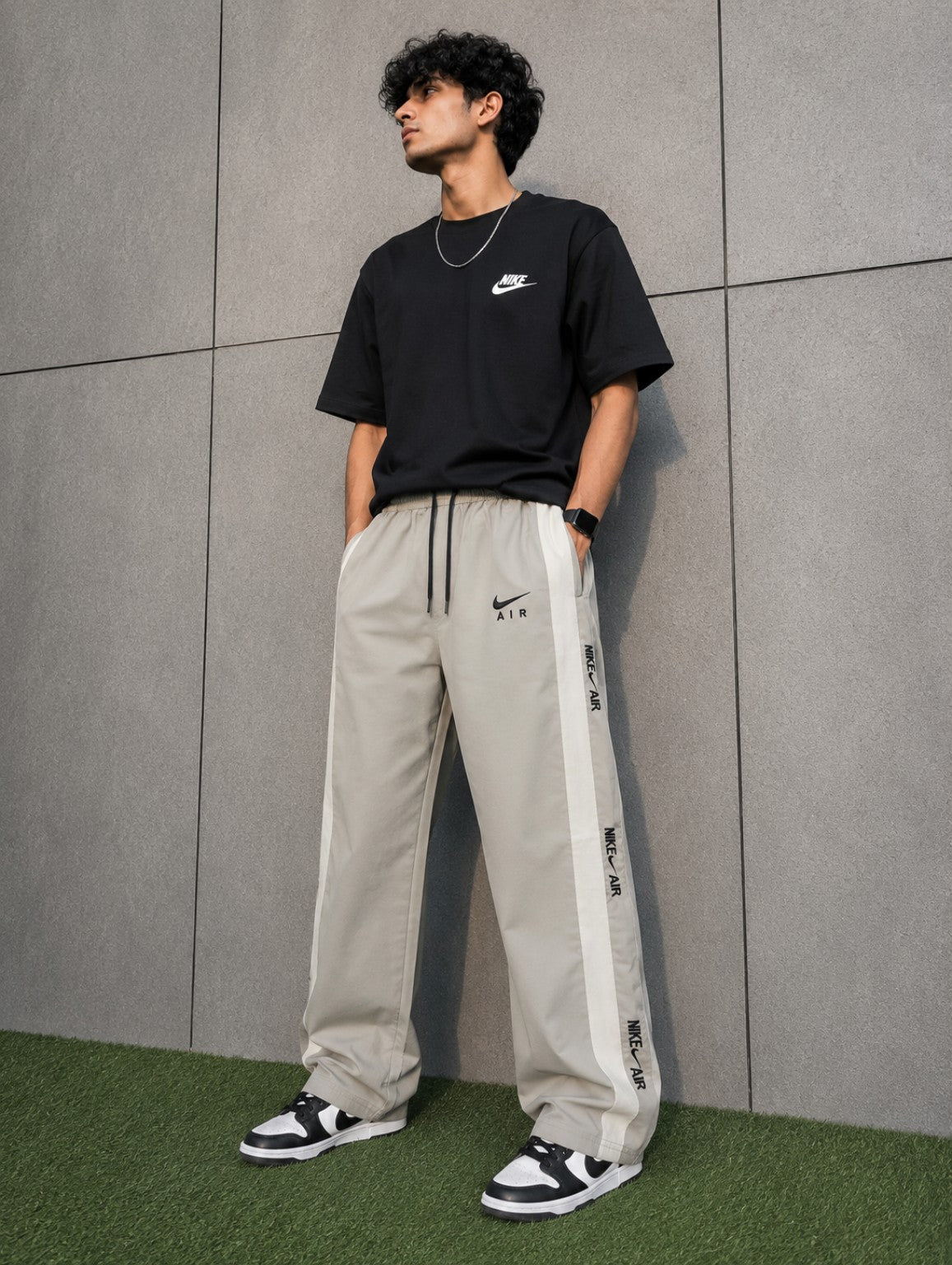 Premium Side-Stripe Relaxed Track Pants for Men