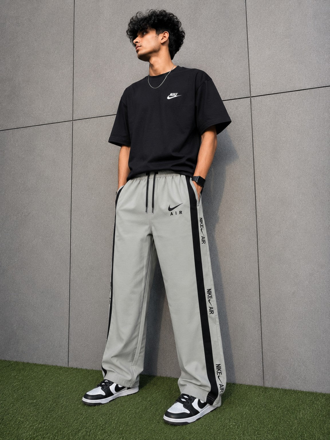 Premium Side-Stripe Relaxed Track Pants for Men