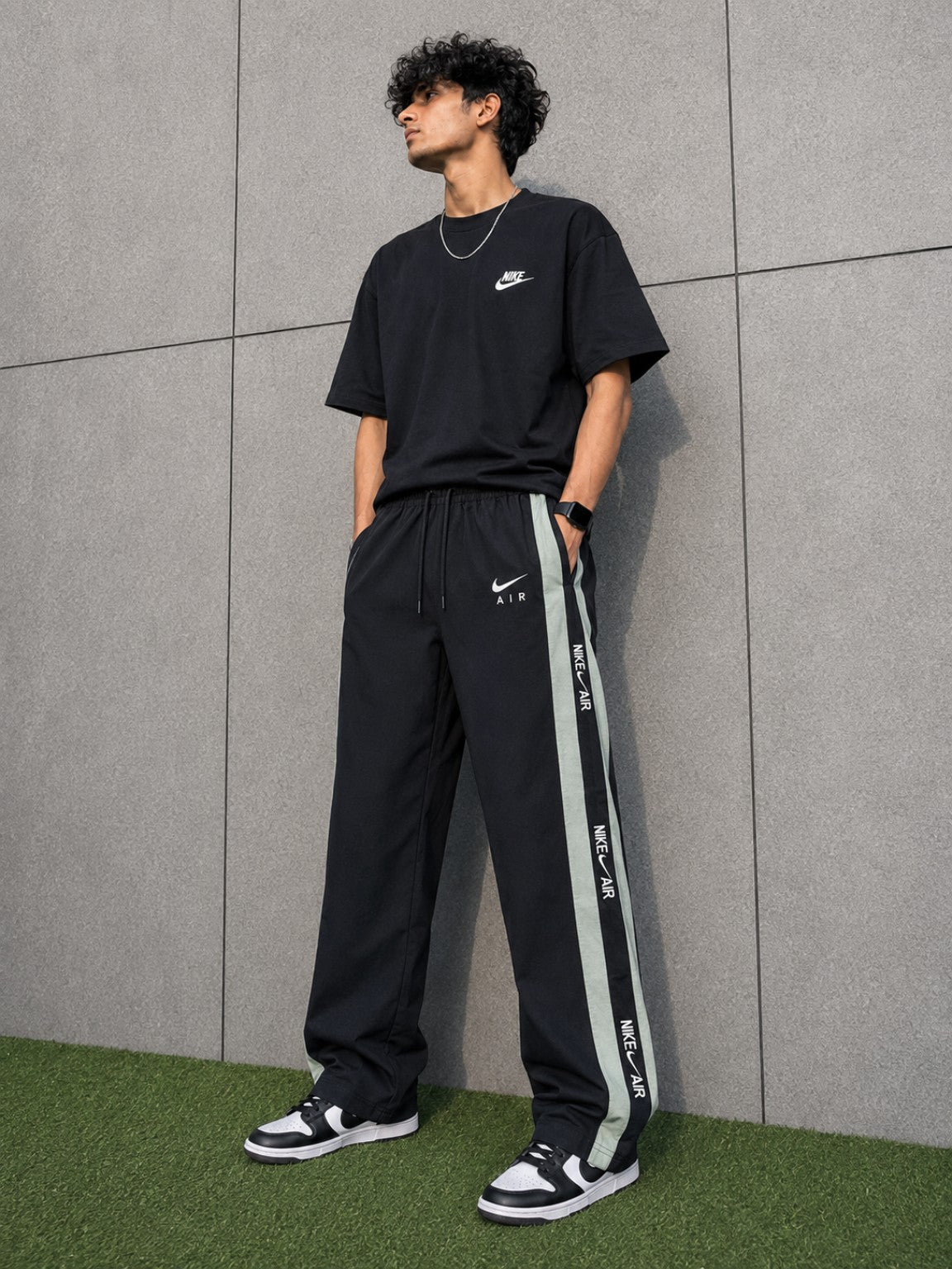 Premium Side-Stripe Relaxed Track Pants for Men