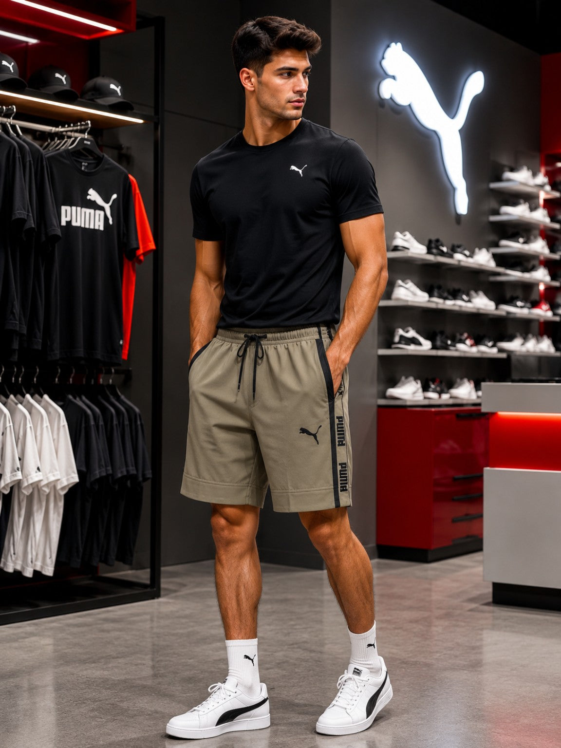 Men’s Premium Side-Tape Casual Shorts