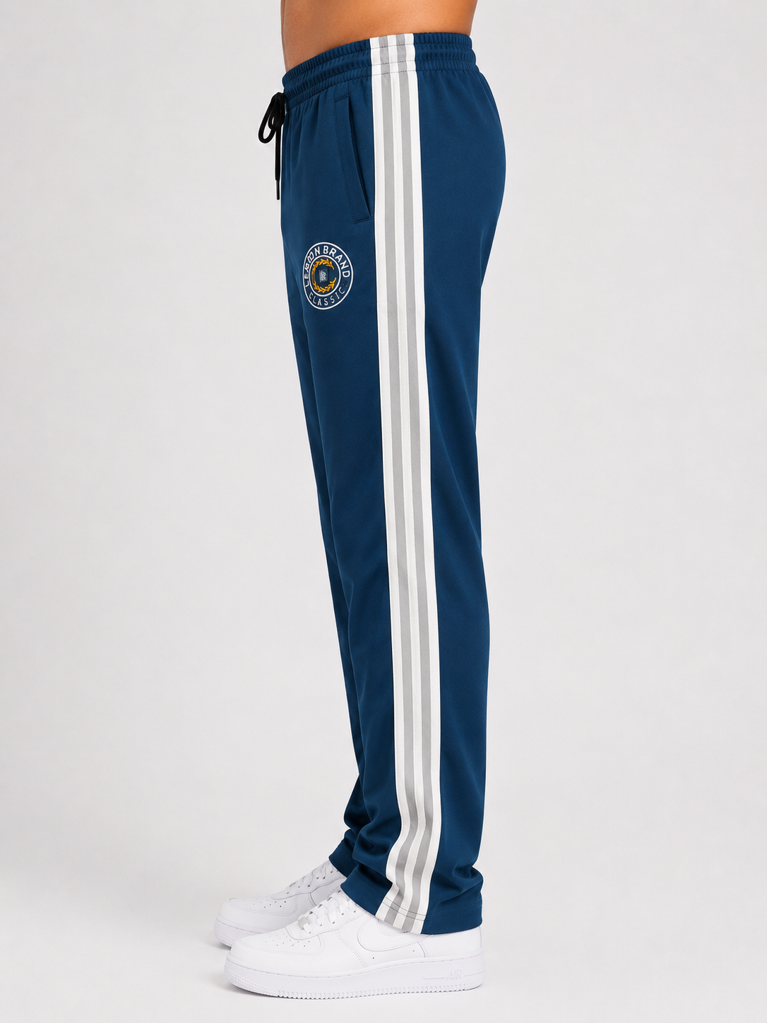Lexon Brand Men's Premium Straight Fit Track Pants | Side Stripe | Casual & Sports Lower
