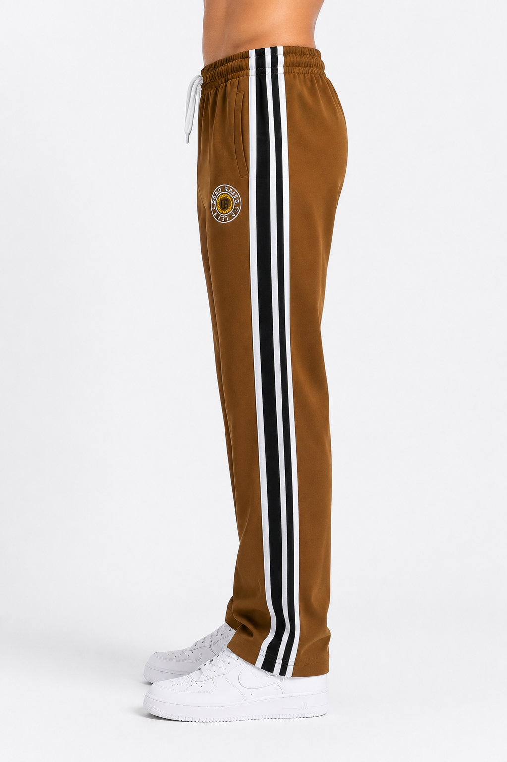 Lexon Brand Men's Premium Straight Fit Track Pants | Side Stripe | Casual & Sports Lower