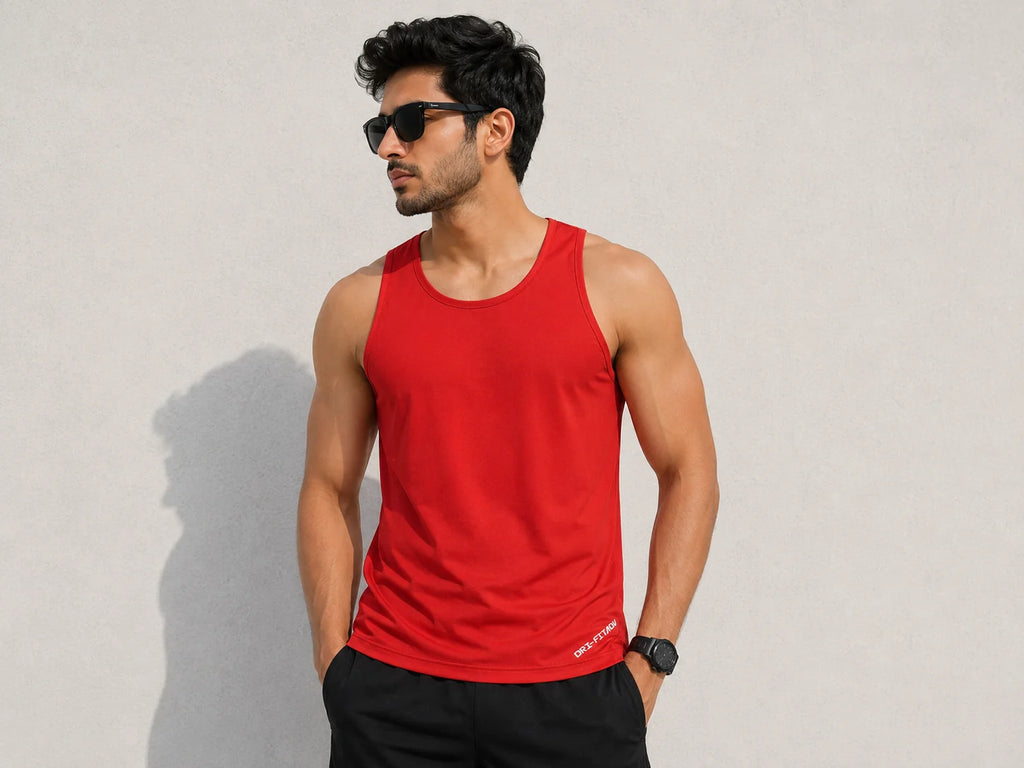 Men's Dry-Fit Gym Vest | Sleeveless Sports Tank Top | Lightweight & Breathable