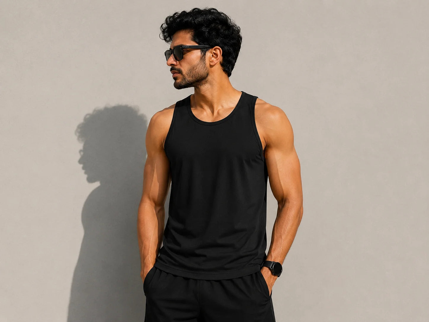Men's Dry-Fit Gym Vest | Sleeveless Sports Tank Top | Lightweight & Breathable