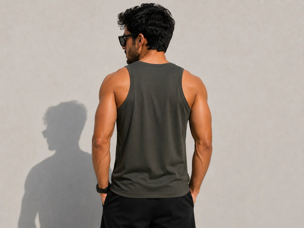 Men's Dry-Fit Gym Vest | Sleeveless Sports Tank Top | Lightweight & Breathable