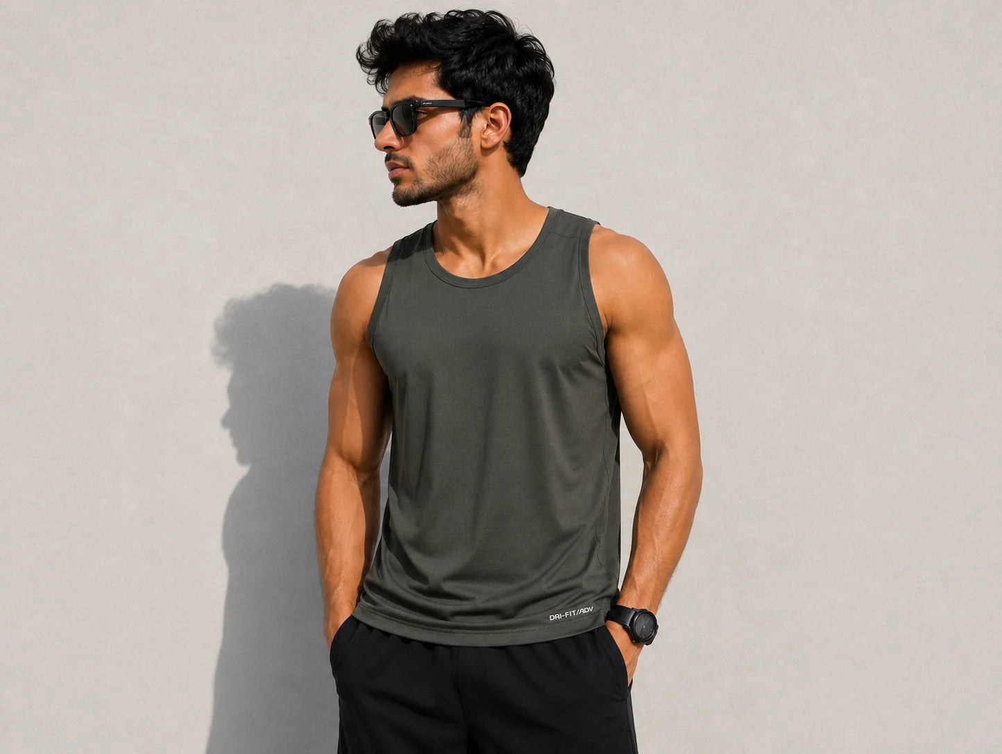 Men's Dry-Fit Gym Vest | Sleeveless Sports Tank Top | Lightweight & Breathable