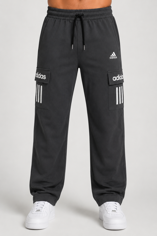 Men's 3-Stripe Cargo Track Pants – Relaxed Fit