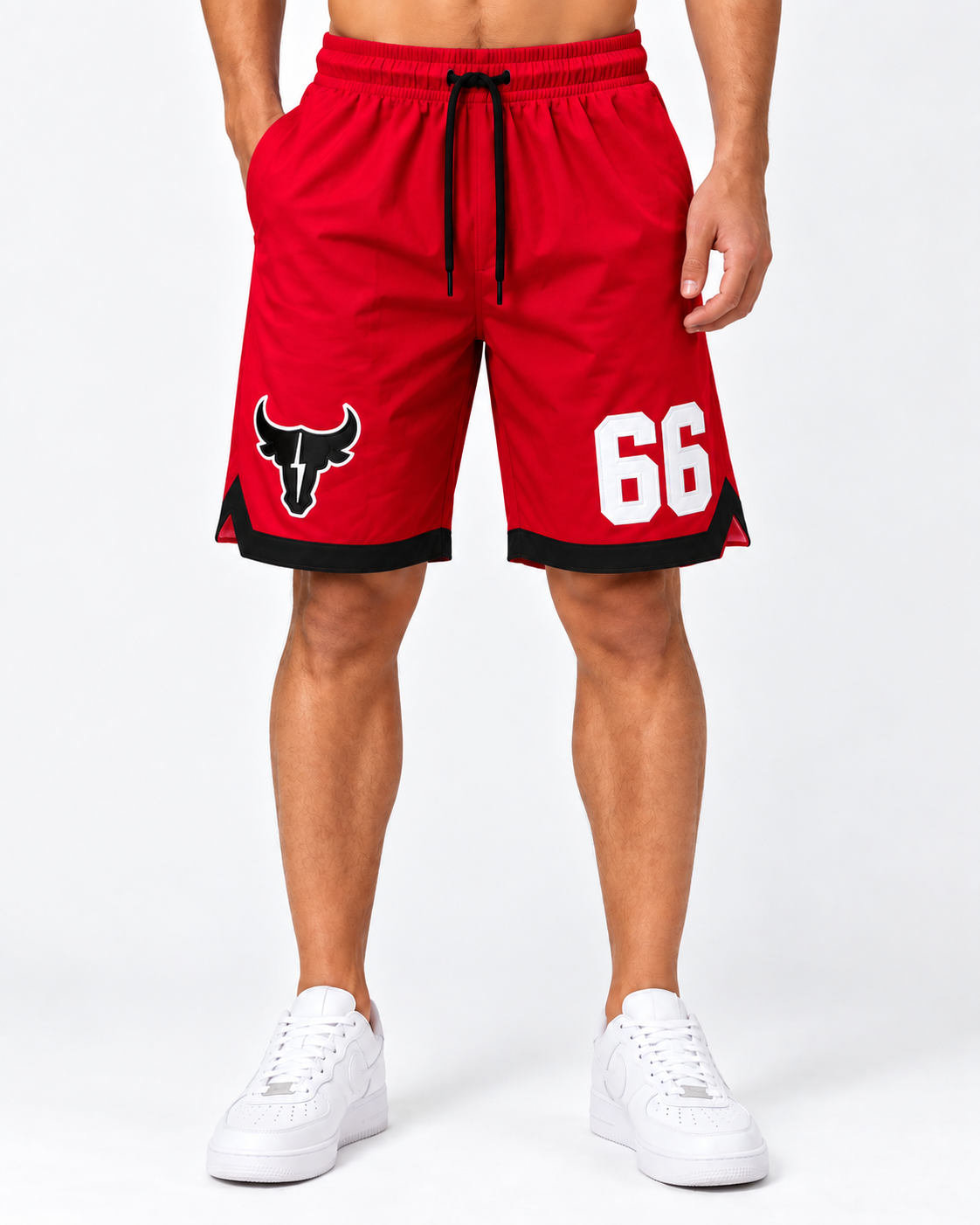 Men’s Embroidered 66 Graphic Shorts – Crush Lycra