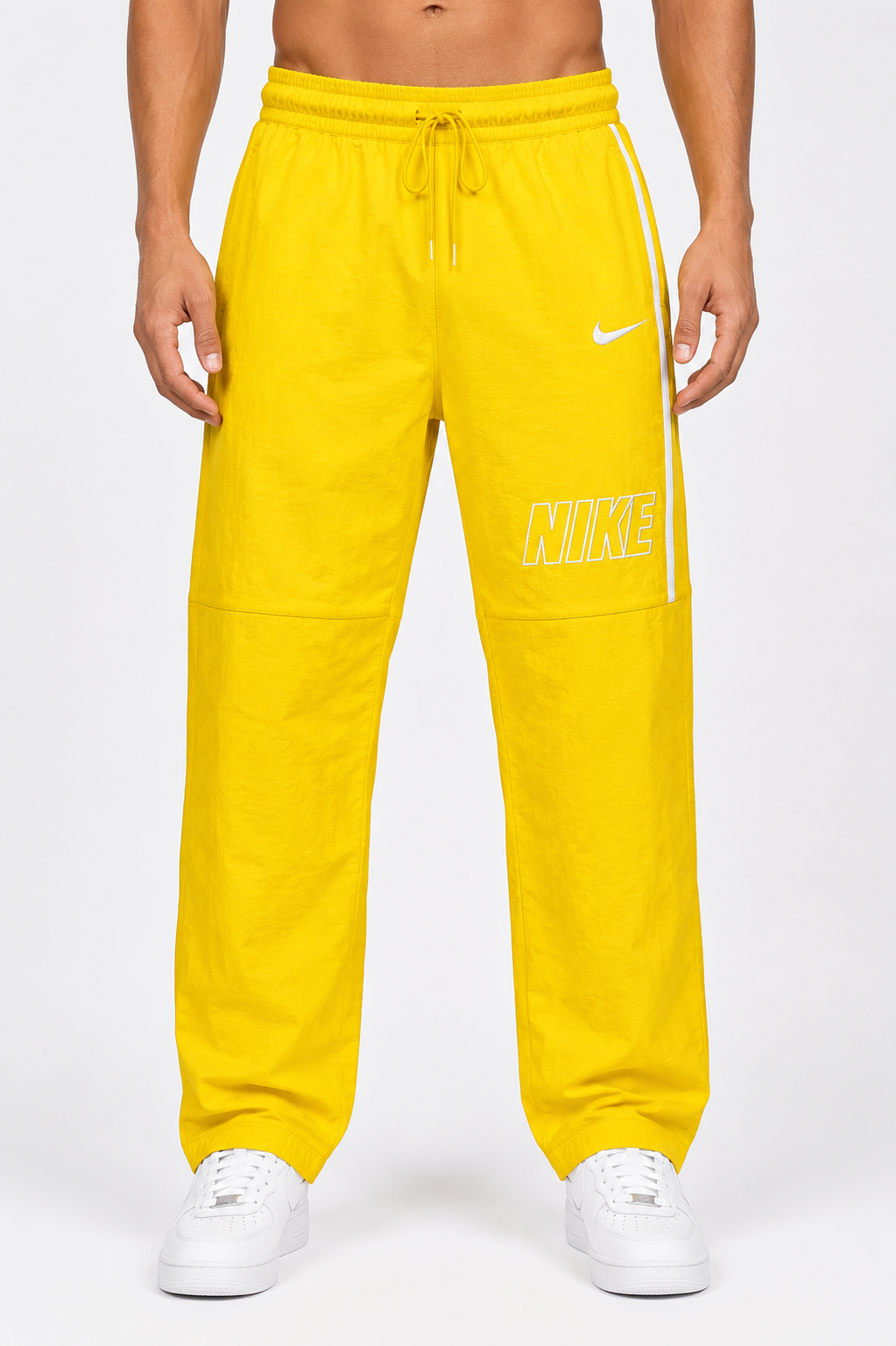 DS Men's Premium Yellow Jogger Track Pants | Lightweight Casual & Sportswear