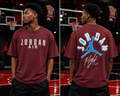 Jordan Air Oversized Graphic Printed Cotton T-Shirt for Men
