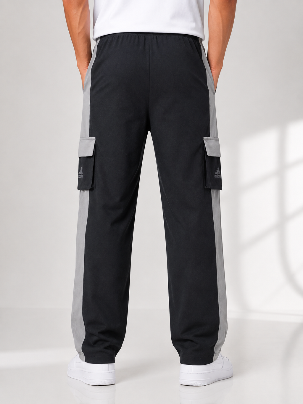 Men's Premium Cargo Track Pants with Side Pockets | Regular Fit
