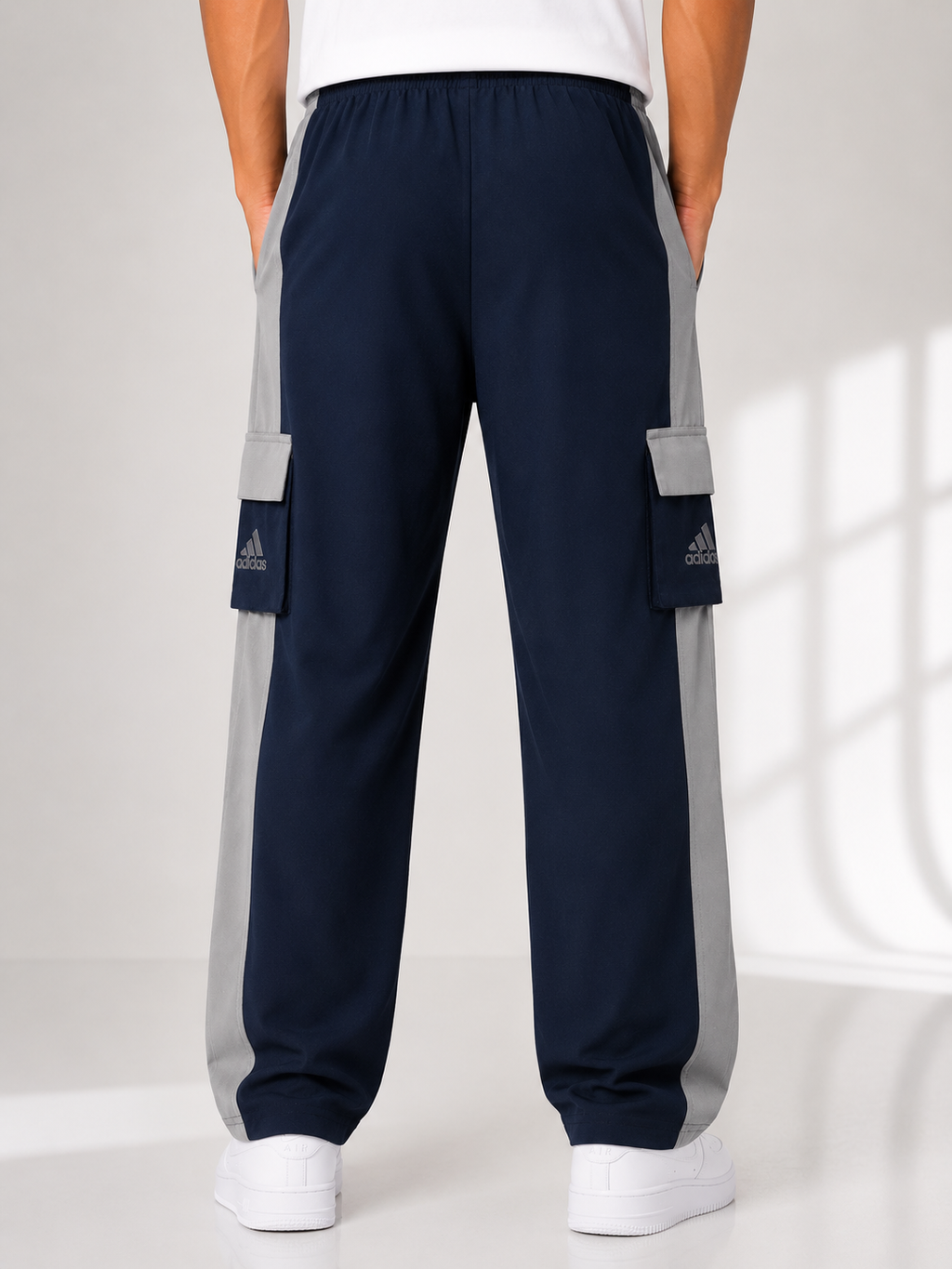 Men's Premium Cargo Track Pants with Side Pockets | Regular Fit