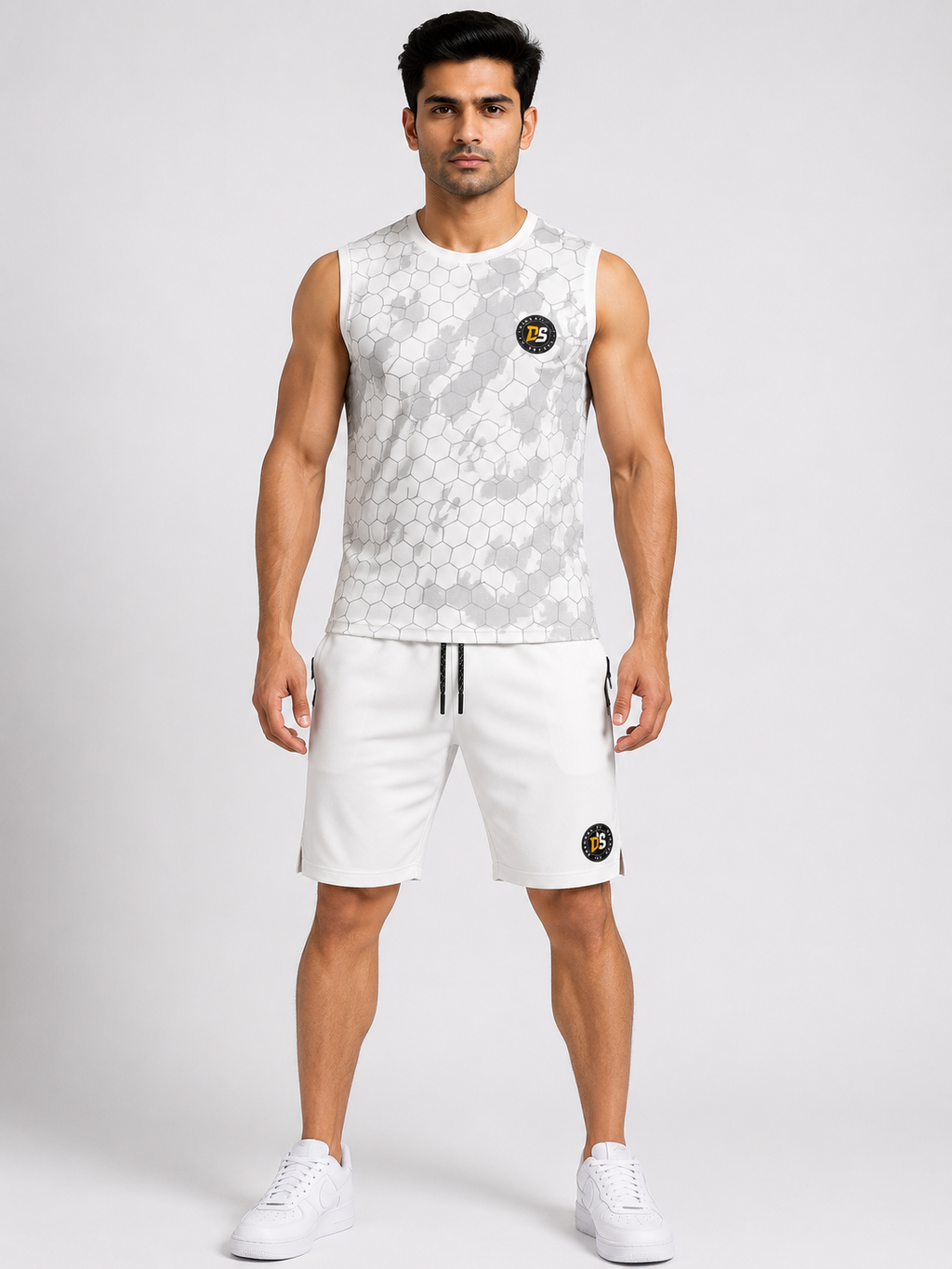 Deshwal Sports Men's Premium Dry Fit Sleeveless Gym Co-ord Set | M - 2XL