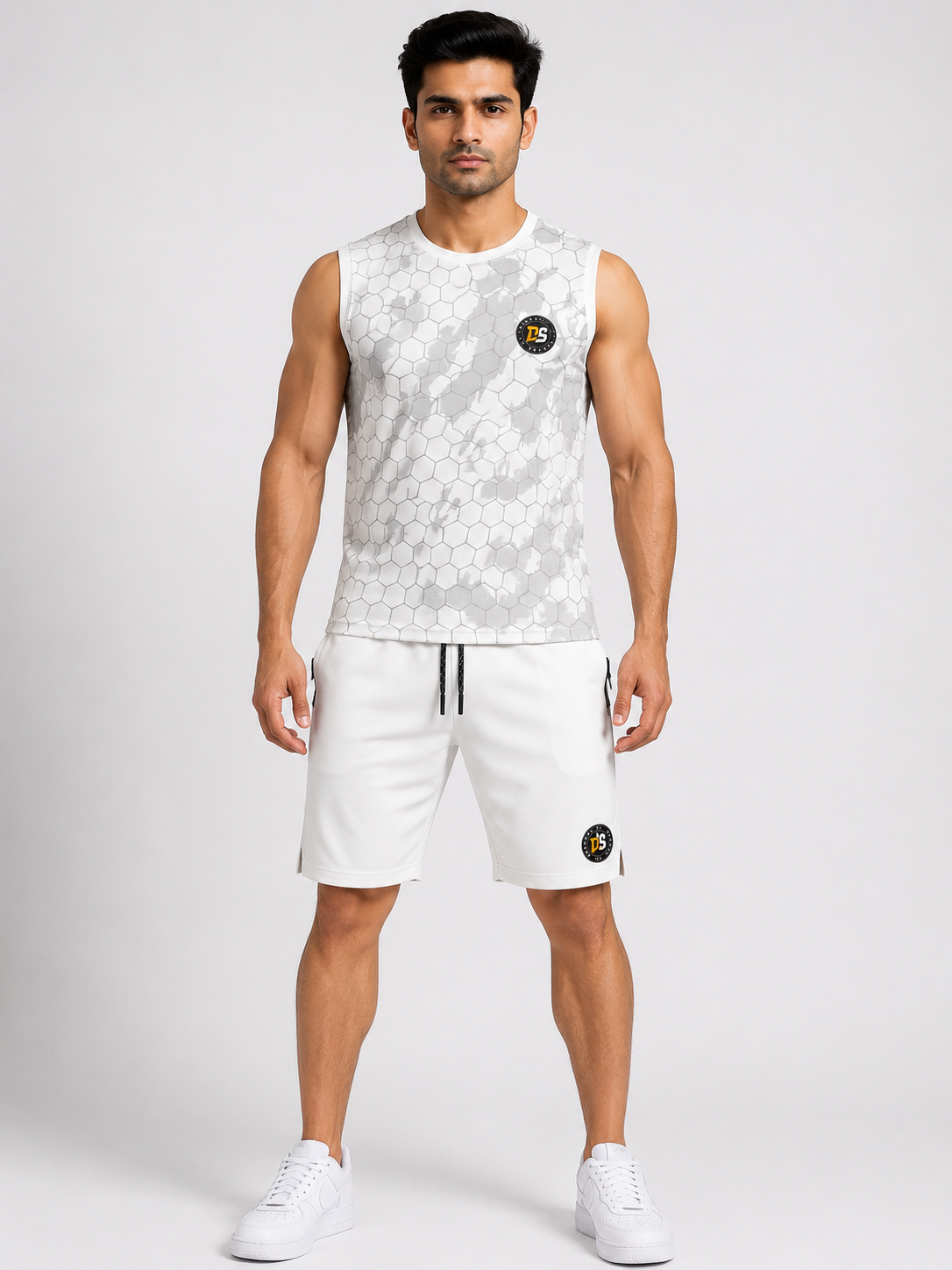 Deshwal Sports Men's Premium Dry Fit Sleeveless Gym Co-ord Set | M - 2XL