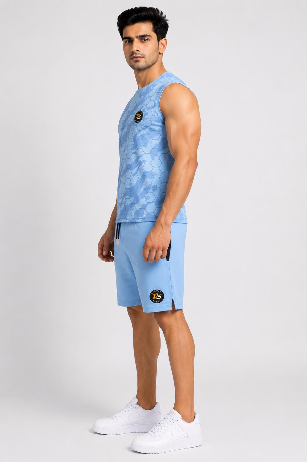 Deshwal Sports Men's Premium Dry Fit Sleeveless Gym Co-ord Set | M - 2XL