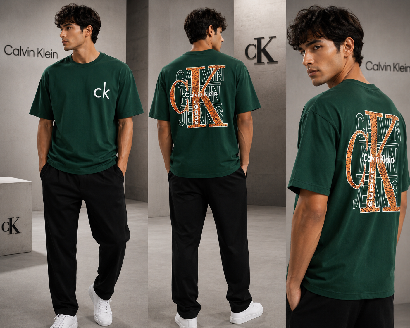 DS Men's Oversized Back Graphic Printed T-Shirt | Premium Matty | Round Neck | Half Sleeves