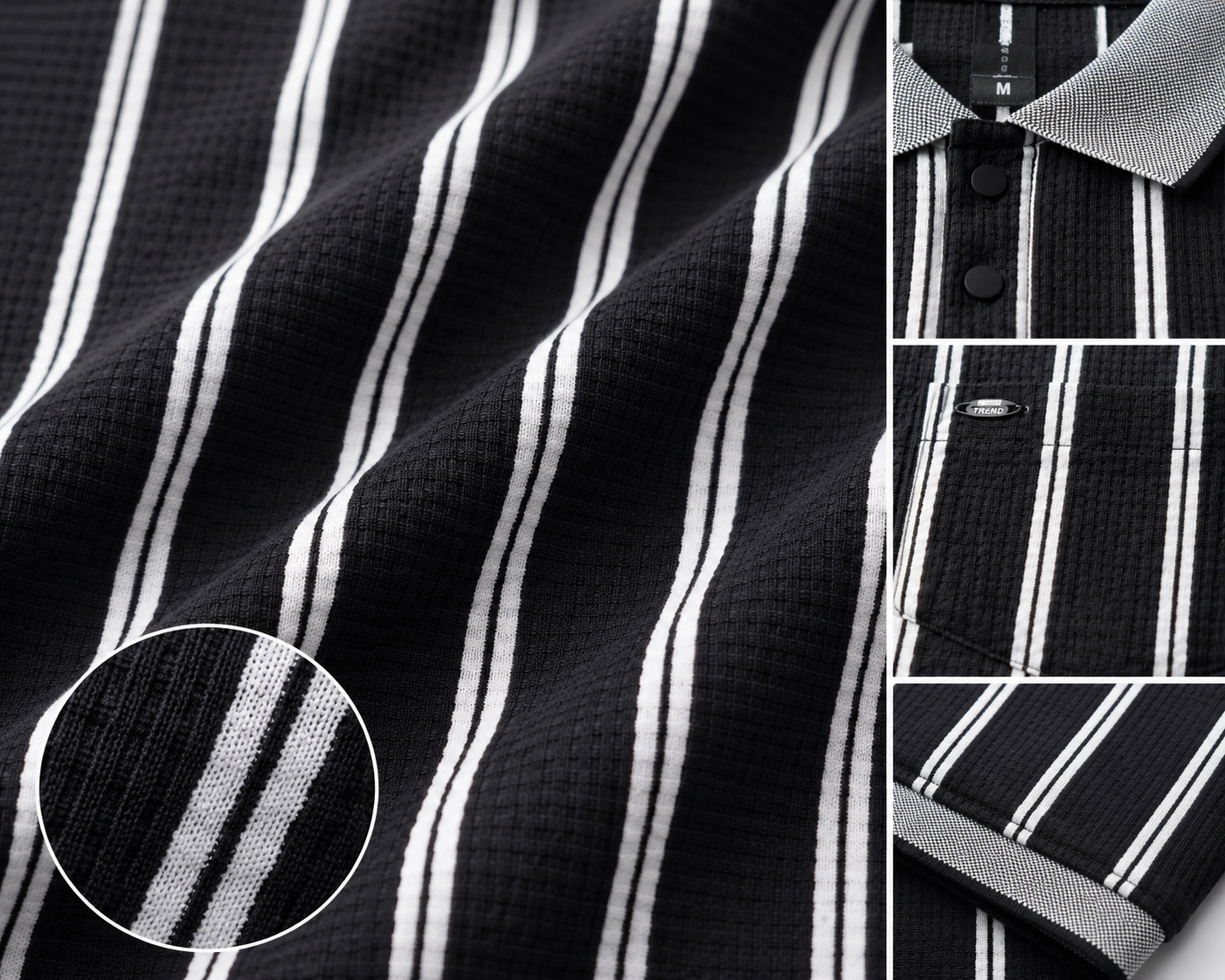 Men's Premium Striped Polo T-Shirt | Regular Fit | Half Sleeves | Chest Pocket