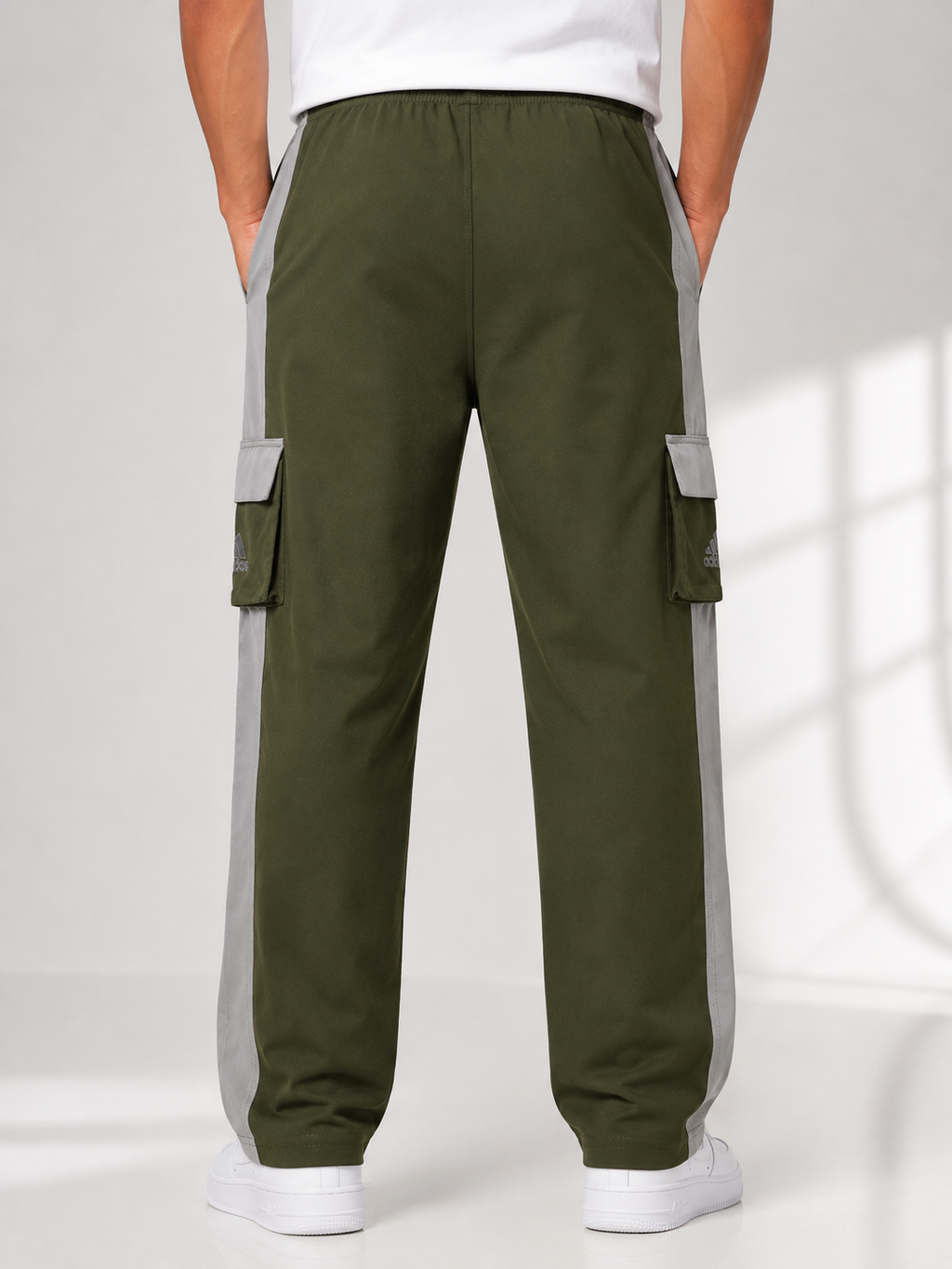 Men's Premium Cargo Track Pants with Side Pockets | Regular Fit