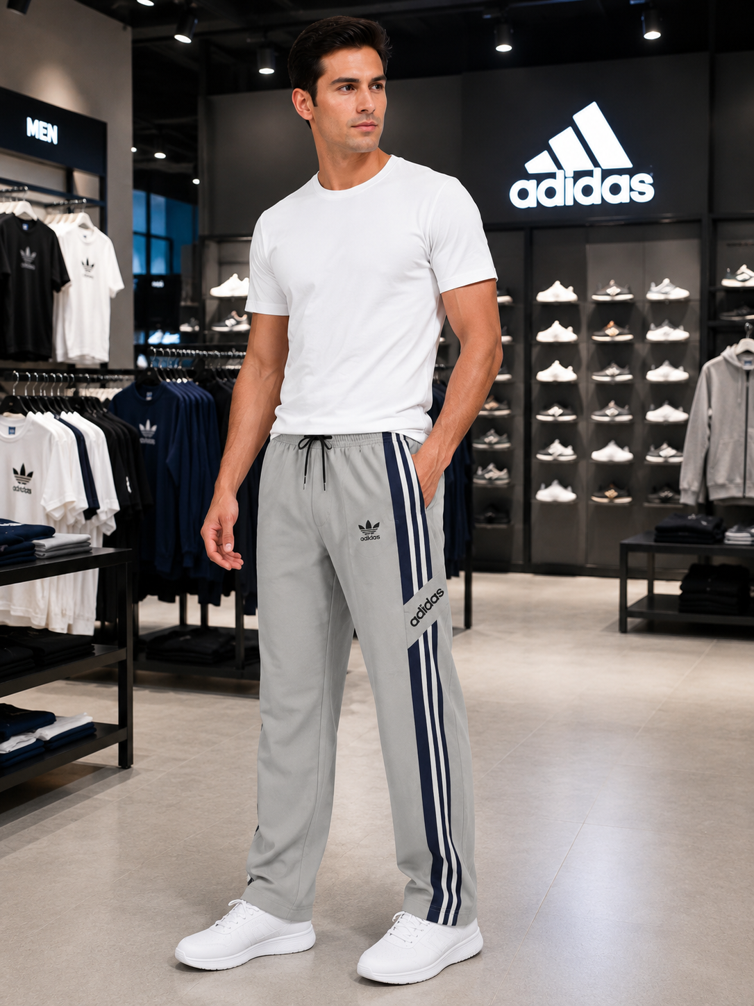 Premium Men’s 3-Stripe Track-Pants | Sports & Casual Wear | Regular Fit