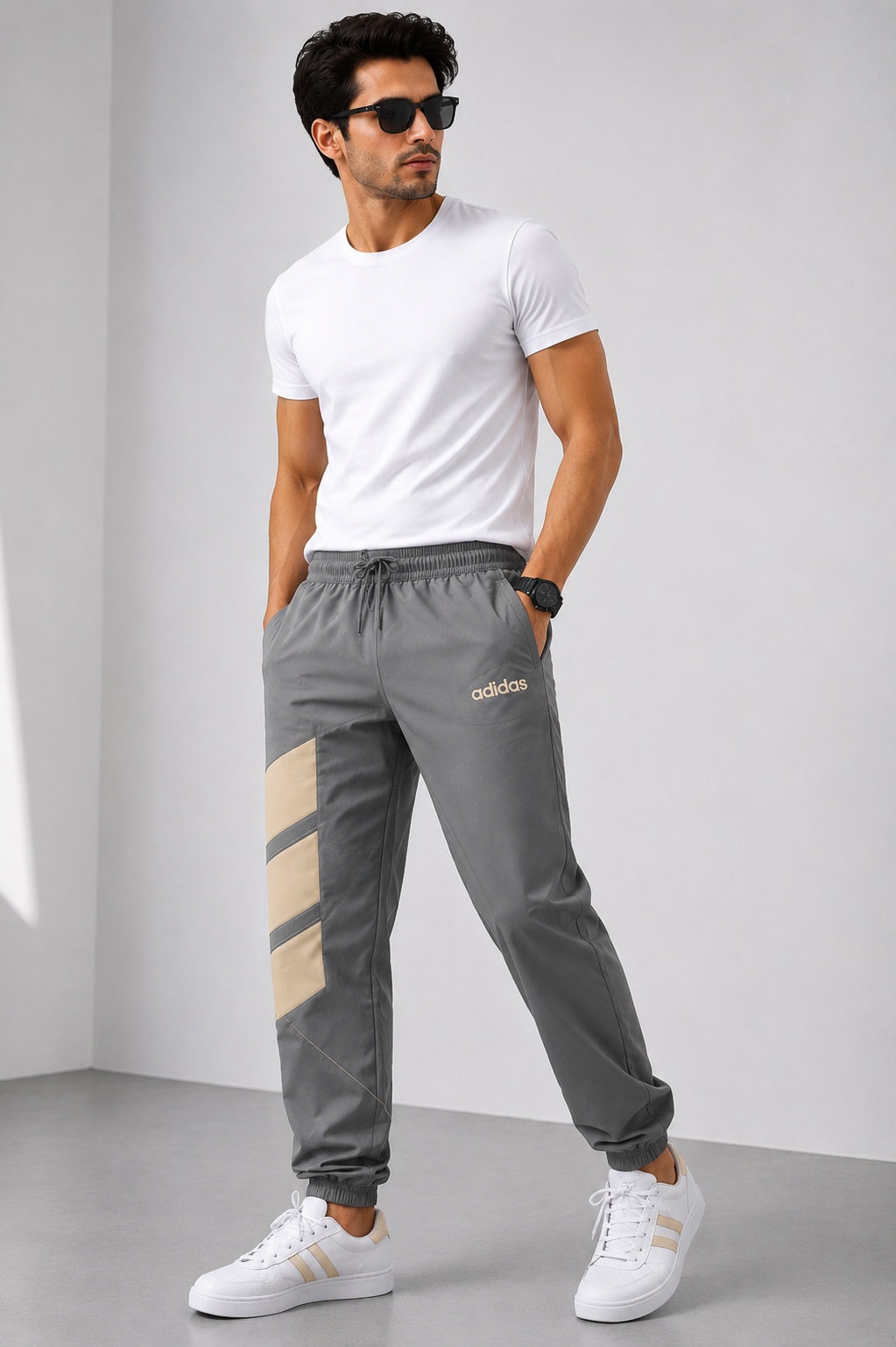 Adidas Premium Sports Jogger Track Pants | Elastic Waist & Ankle Fit | Casual & Gym Wear