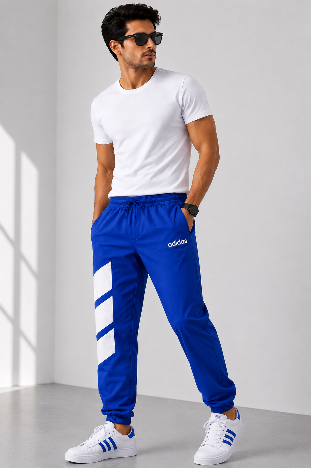 Adidas Premium Sports Jogger Track Pants | Elastic Waist & Ankle Fit | Casual & Gym Wear
