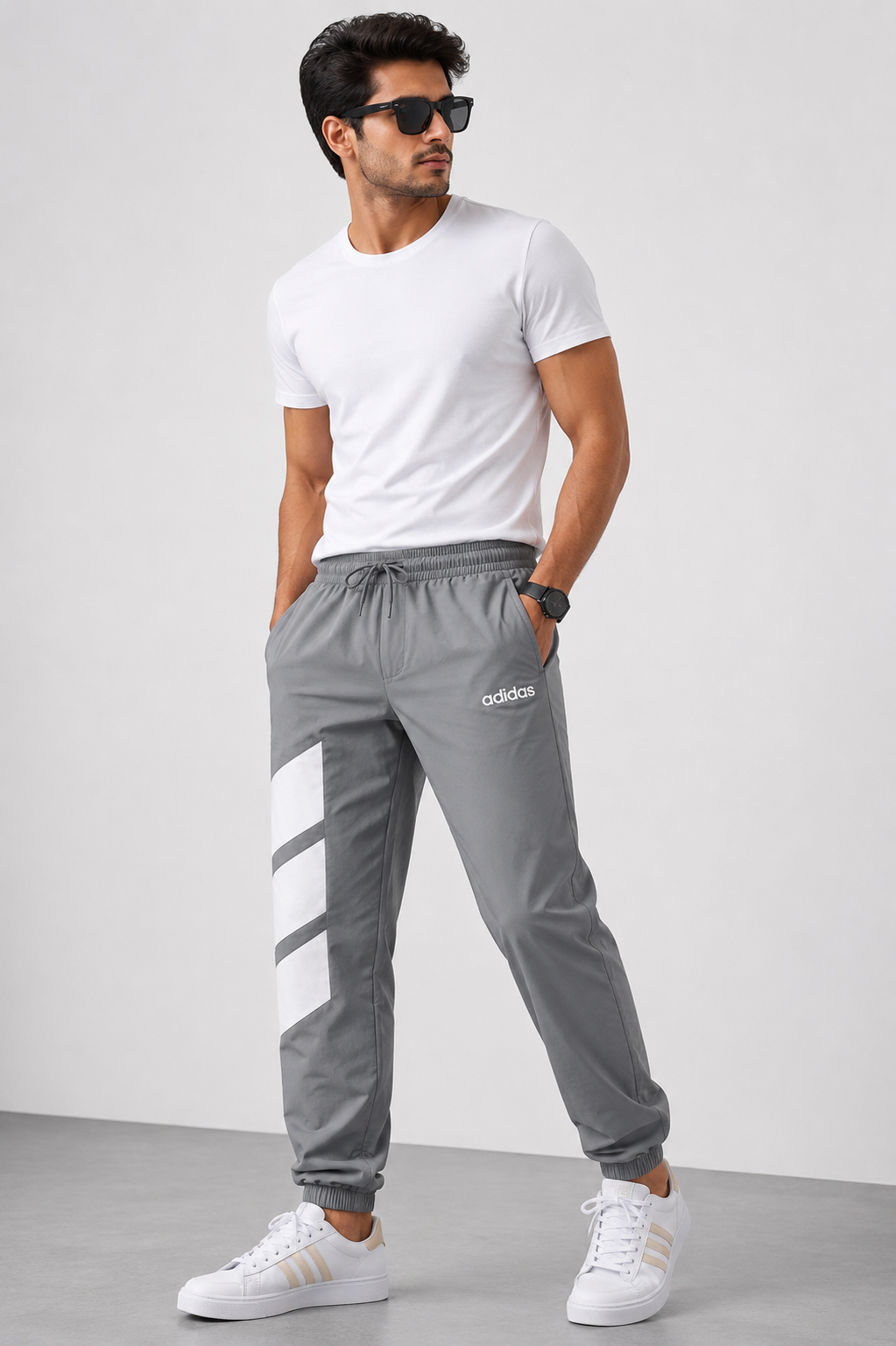 Adidas Premium Sports Jogger Track Pants | Elastic Waist & Ankle Fit | Casual & Gym Wear
