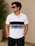 Adidas Athletic Co. Color Block Polo T-Shirt for Men | Premium Casual Fit