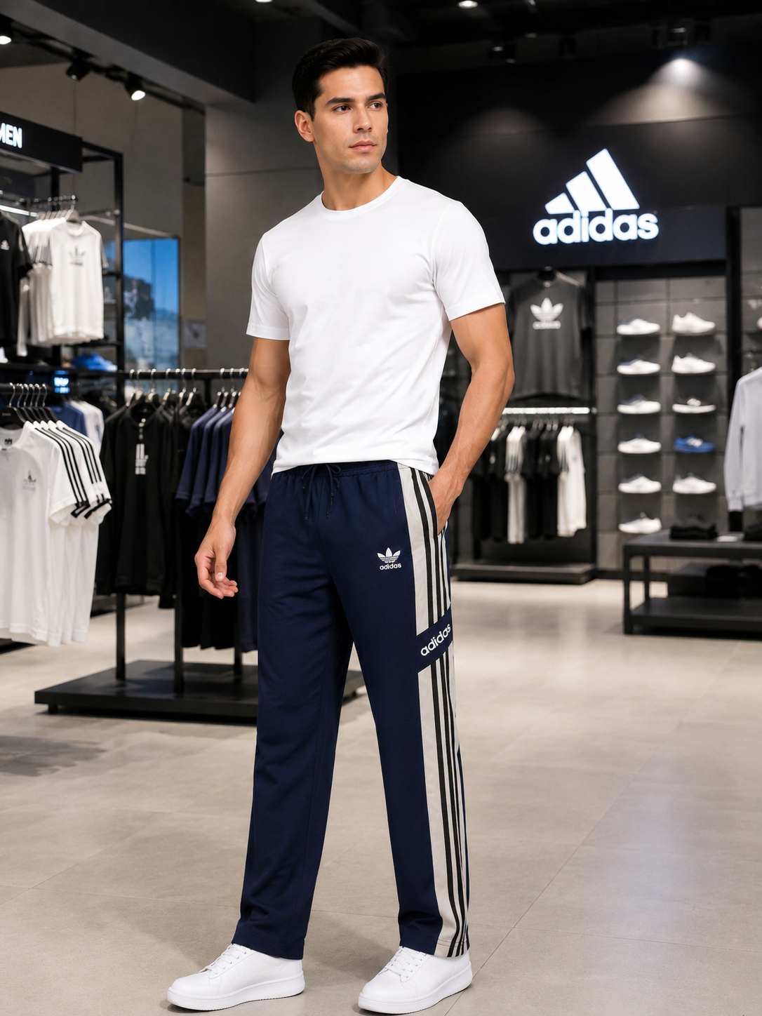 Premium Men’s 3-Stripe Track-Pants | Sports & Casual Wear | Regular Fit