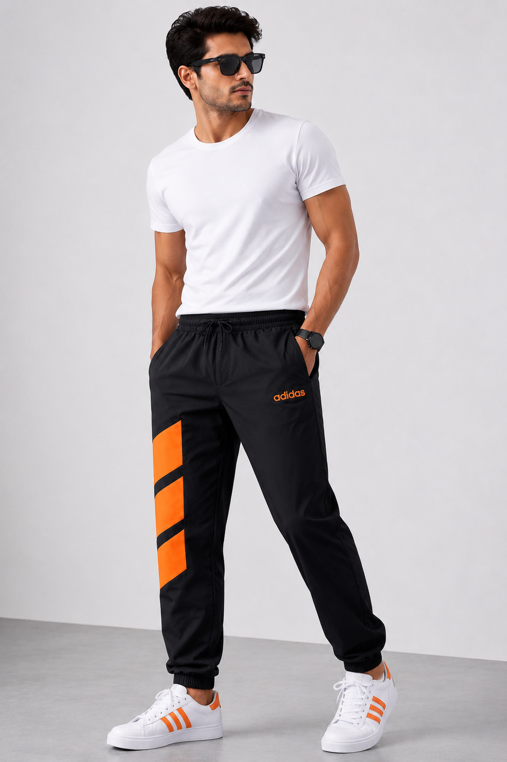 Adidas Premium Sports Jogger Track Pants | Elastic Waist & Ankle Fit | Casual & Gym Wear