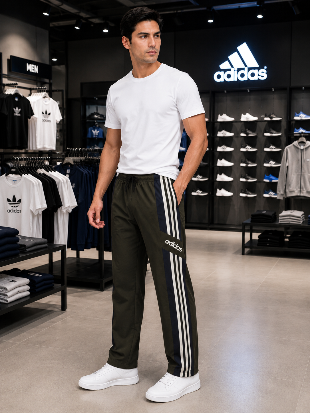 Premium Men’s 3-Stripe Track-Pants | Sports & Casual Wear | Regular Fit