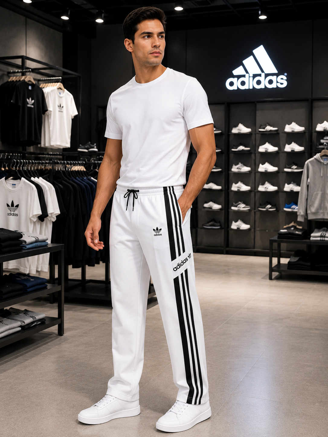 Premium Men’s 3-Stripe Track-Pants | Sports & Casual Wear | Regular Fit