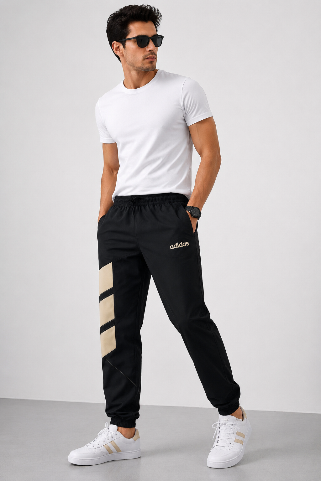 Adidas Premium Sports Jogger Track Pants | Elastic Waist & Ankle Fit | Casual & Gym Wear