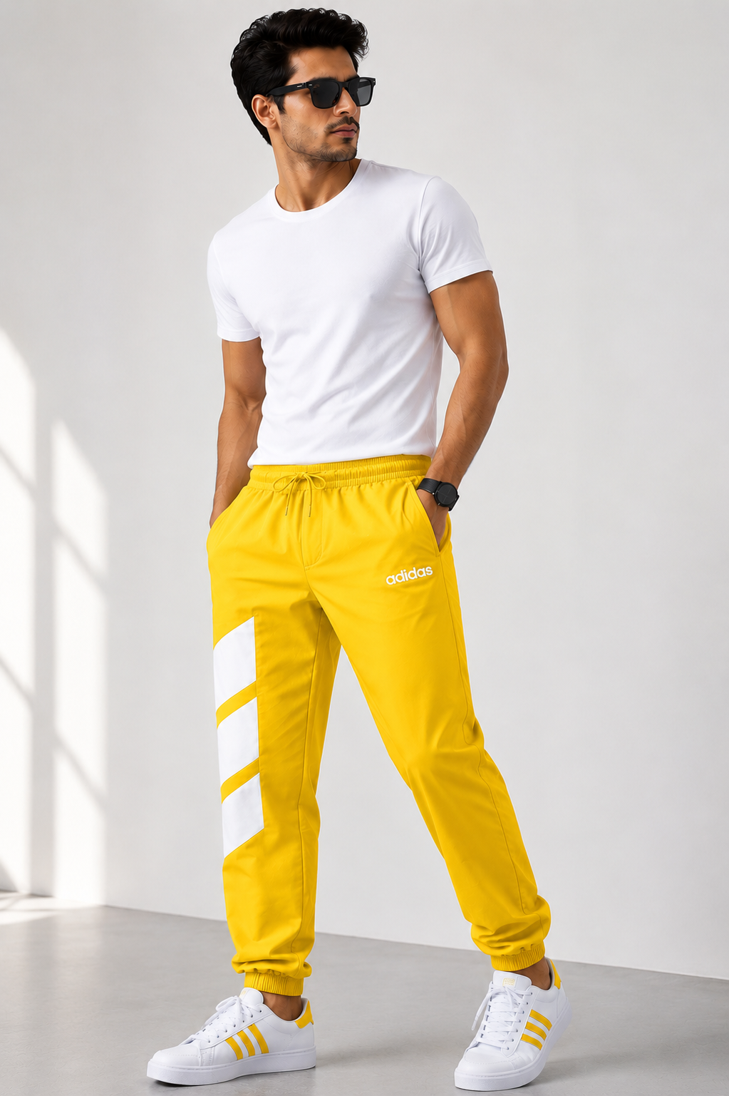 Adidas Premium Sports Jogger Track Pants | Elastic Waist & Ankle Fit | Casual & Gym Wear